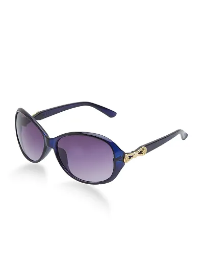 Vast UV Protected Oversized Women's Sunglasses (2565) (BLACK GREY)