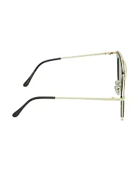 VAST&#174; UV Protection Classic & Stylish Unisex Sunglasses (3189) (Gold, Black)-thumb3