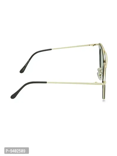 VAST&#174; UV Protection Classic & Stylish Unisex Sunglasses (3189) (Gold, Black)-thumb4