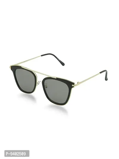 VAST&#174; UV Protection Classic & Stylish Unisex Sunglasses (3189) (Gold, Black)-thumb0