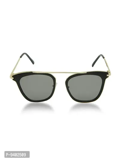 VAST&#174; UV Protection Classic & Stylish Unisex Sunglasses (3189) (Gold, Black)-thumb5