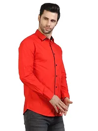 LifeRoads Long Sleeve Premium Soft Cotton Solid Color with Piping Detail Regular Spread Collar, Button up Closure Casual Dress Latest Slim/Smart fit Shirt for Men's and Boys.-thumb3