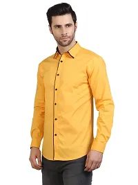 LifeRoads Long Sleeve Premium Soft Cotton Solid Color with Piping Detail Regular Spread Collar, Button up Closure Casual Dress Latest Slim/Smart fit Shirt for Men's and Boys.-thumb3