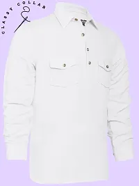 Reliable Cotton Solid Short Kurtas For Men-thumb1