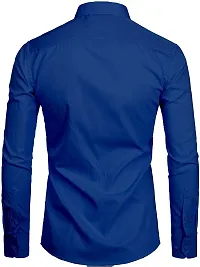 LIFE ROADS Long Sleeve Premium Soft Cotton Solid Color Regular Spread Collar, Latest Slim/Smart fit Shirt for Men.-thumb1