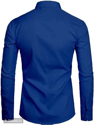 LIFE ROADS Long Sleeve Premium Soft Cotton Solid Color Regular Spread Collar, Latest Slim/Smart fit Shirt for Men.-thumb2