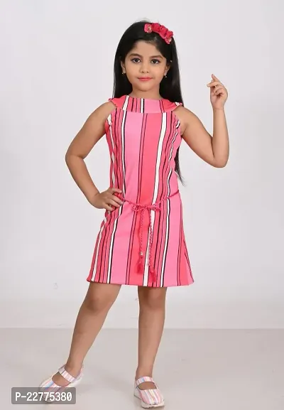 Stylish Cotton A-Line Dress For Girls