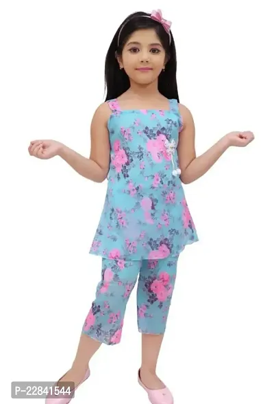 Fabulous Cotton Printed Clothing Set For Girls, Pack Of 1
