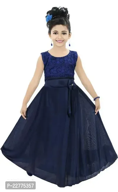 Stylish Cotton A-Line Dress For Girls