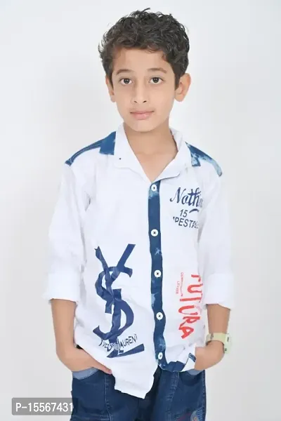Classic Cotton Printed Shirts for Kids Boys