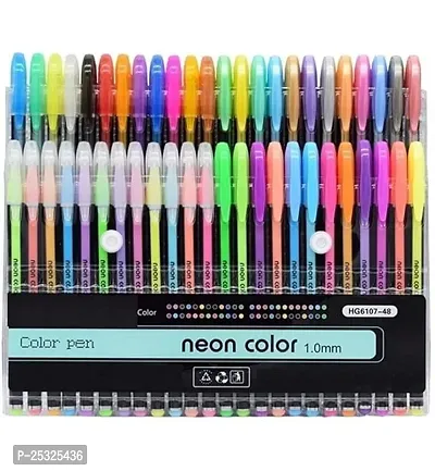 Gel Pens Set Color Gel Pens,Glitter, Metallic, Ne (Set Of 48)-thumb0
