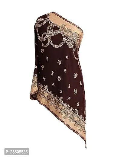 Fancy Maroon Printed Viscose Stoles For Women