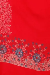 KTI Acrylic/Viscose Stole for women with a Wool Blend for Winter in Red, measuring 28 x 80 inches, with the assigned Art No. 2709 Red-thumb2