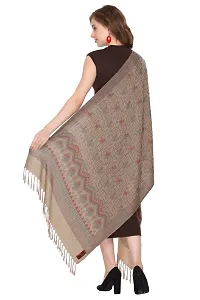KTI Acrylic/Viscose Stole for women with a Wool Blend for Winter in Camel, measuring 28 x 80 inches, with the assigned Art No. 3064 Camel-thumb4