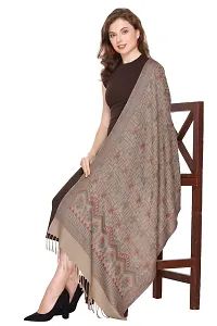 KTI Acrylic/Viscose Stole for women with a Wool Blend for Winter in Camel, measuring 28 x 80 inches, with the assigned Art No. 3064 Camel-thumb1