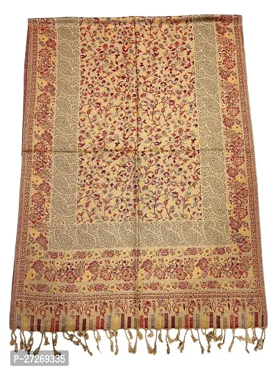 KTI Acrylic/Viscose STOLE for women with a Wool Blend for Winter in CAMEL, Measuring 28 x 80 inches, with the Assigned Art. No. 2915 CAMEL, Made in India.