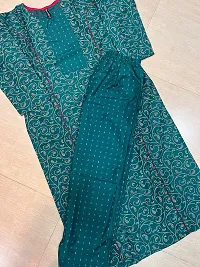 Beautiful Muslin Geometric Print Kurta Bottom Set For Women-thumb2