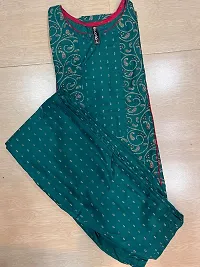 Beautiful Muslin Geometric Print Kurta Bottom Set For Women-thumb3