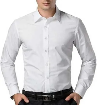 Cotton Solid Long Sleeve Formal Shirts