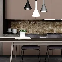 DACORATERS Vinyl Wallpaper Peel and Stick Waterproof Wallpaper for Home Kitchen Countertop Cabinet Furniture Oil Proof Kitchen Sticker ( DARK BROWN 2M)-thumb3