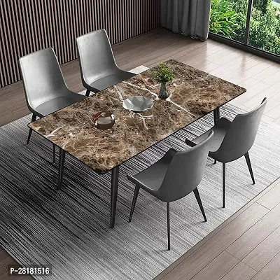 DOM EXPORT Vinyl Wallpaper Peel and Stick Waterproof Wallpaper for Home Kitchen Countertop Cabinet Furniture Oil Proof Kitchen Sticker (LIGHT BROWN 2M)-thumb5