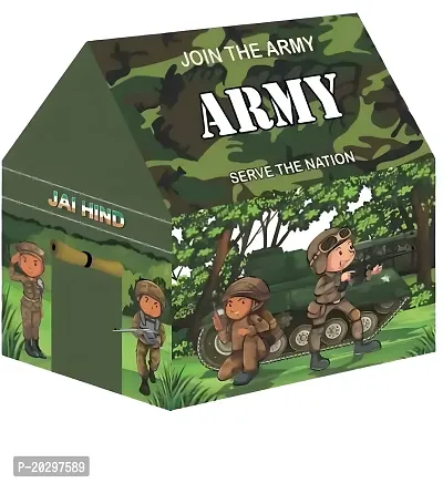 Kids Play tent House Army theme-thumb0