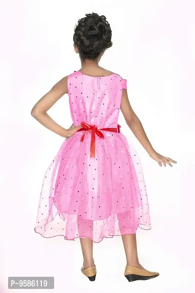 NEW GEN Girls Rose Frock (Pink, 2-3 Years)-thumb3