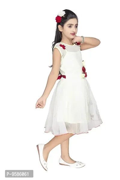 NEW GEN Baby Girls' Mini Dress (Off White::Cream_2-3 Years)-thumb4