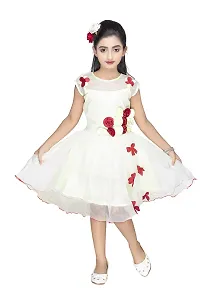 NEW GEN Baby Girls' Mini Dress (Off White::Cream_2-3 Years)-thumb1