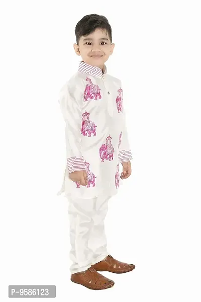 Boom GEN Boys Kurta & Paijama for 1-2 Years Boys Pink-thumb3