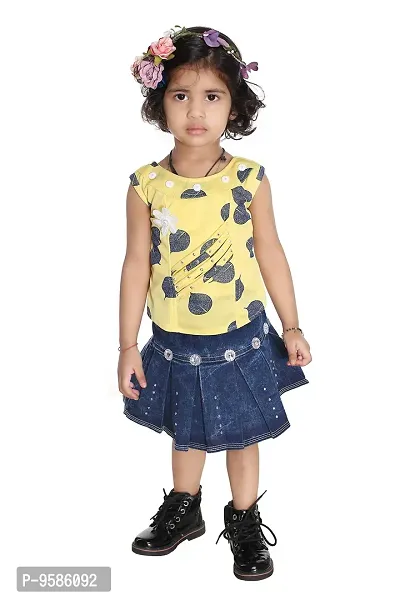 NEW GEN Baby Girls Wear (Yellow; 2-3 Years)