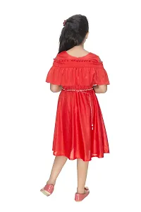 NEW GEN Girls' Knee Length Dress (GIRLS_113 1-2 YEARS_Red_1-2 Years)-thumb3