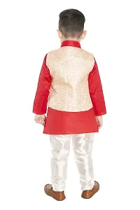 NEW GEN Boys Kurta Pajama Set (Red_2-3 Years)-thumb3