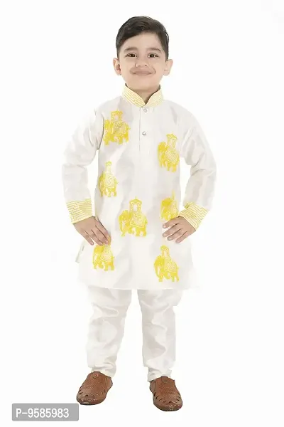 Boom GEN Boys Kurta  Paijama Pant Yellow