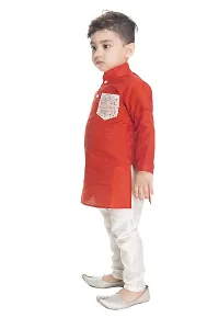 NEW GEN Boom Boys Full Sleeve Pocket Kurta  Paijama Pant_300_RED Pocket-thumb1