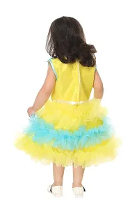 NEW GEN Girls Frock (2-3 Years, Yellow)-thumb2