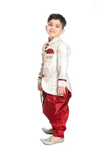 NEW GEN Boys Kurta Pajama Set (Red_6-7 Years)-thumb1