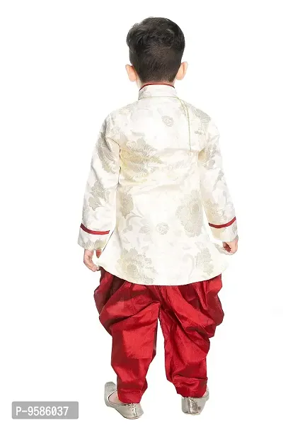 NEW GEN Boys Kurta Pajama Set (Red_6-7 Years)-thumb3