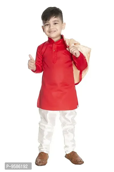 NEW GEN Boys Kurta Pajama Set (Red_2-3 Years)-thumb3