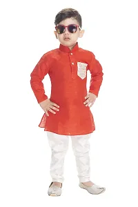 NEW GEN Boom Boys Full Sleeve Pocket Kurta  Paijama Pant_300_RED Pocket-thumb3