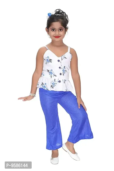 NEW GEN Baby Girls TOP with Palazzo Pant for 2-3 Blue