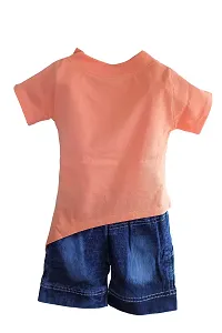 NEW GEN Baby Girls Halfsleeve Pure Cotton TOP with Hotpant for 1-2 Years-thumb2