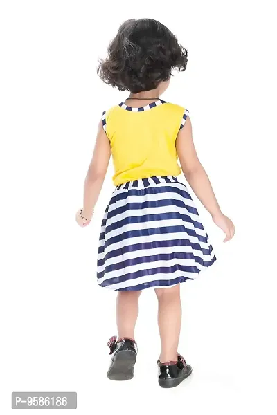 NEW GEN Baby Girls Sleevless Pure Cotton TOP with Skirt (Yellow;1-2 Years)-thumb5