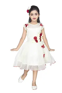 NEW GEN Baby Girls' Mini Dress (Off White::Cream_2-3 Years)-thumb2