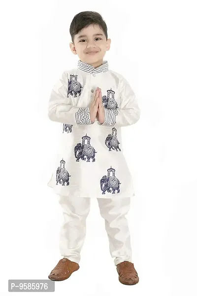 Boom GEN Boys Kurta & Paijama Pant for 4-5 Years Boys Navy Blue-thumb0