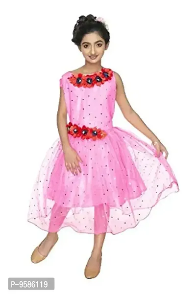 NEW GEN Girls Rose Frock (Pink, 2-3 Years)