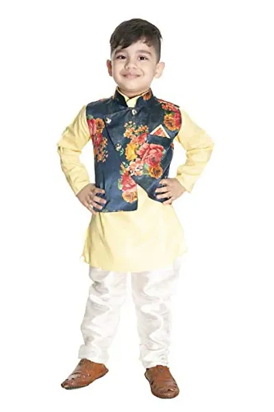 NEW GEN Boys Jacket Kurta & Paijama Pant for 3-4 Years Boys