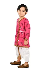 Trendy Full Sleeve Cotton Kurta with Dhoti Pant Set-thumb1
