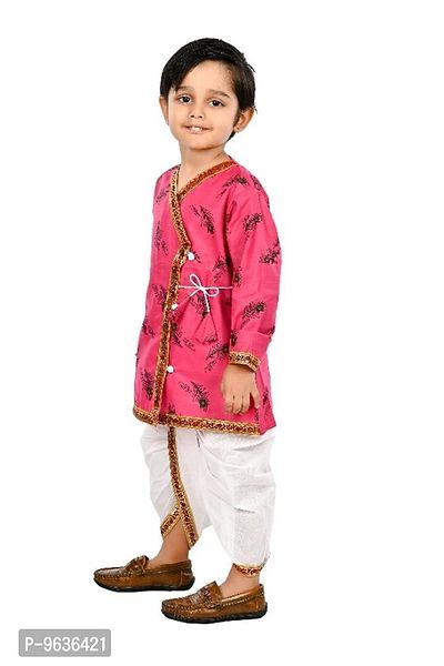Trendy Full Sleeve Cotton Kurta with Dhoti Pant Set-thumb2