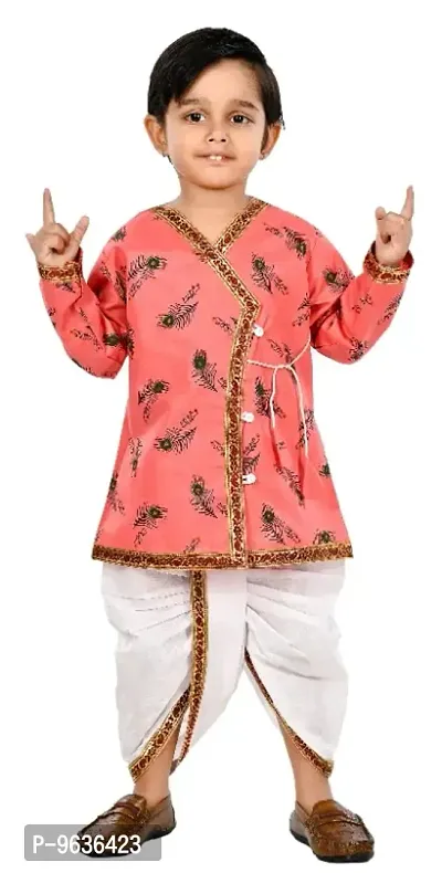 Trendy Full Sleeve Cotton Kurta with Dhoti Pant Set